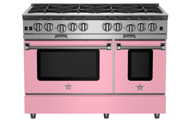 pink stove