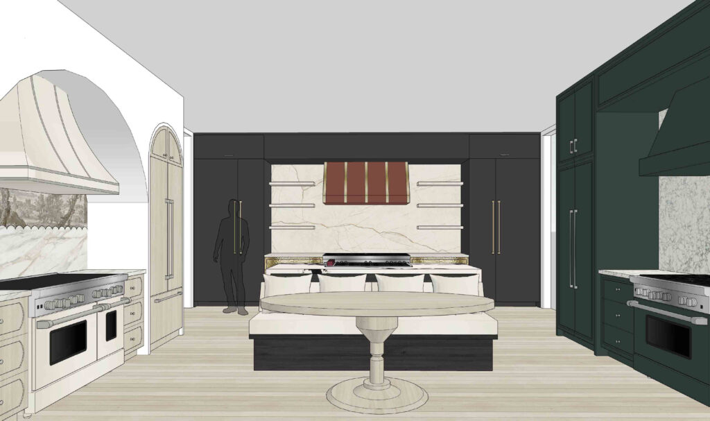 A rendering of the BlueStar booth at the 2025 KBIS Show.